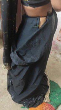 Desi Bhabhi and Black Saree