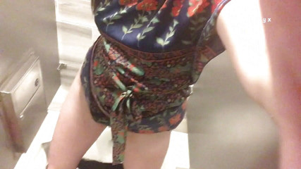 MiaNyx: Wet restroom pee compilation