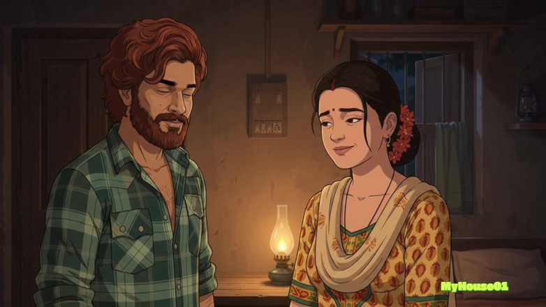 My house for adult: Pushpa and Srivalli Bhabi in Their Indian Villege Home Romance 3D