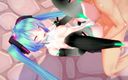 Wraith ward: Cyber Miku takes it in every hole: 3D hentai parody