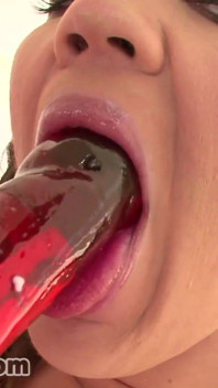 Sexy college girl Brittney Badseed POV facial deepthroat blowjob