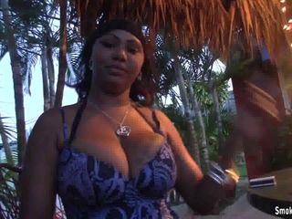 Smoke it bitch: Busty Smokey Dominican Lady