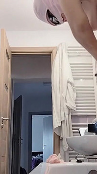 Latina with Big Ass, Hairy Pussy, Big Tits, Big Ass. Horny MILF Strips and Masturbates with Moans.