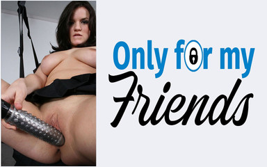Only for my Friends: Pierwsze porno 18-letniej dziwki z dużymi, miękkimi, brunetki cyckami tworzy przyjemność...