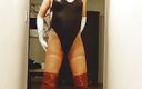 Tammy sissy slave: Tammycross peing a little in her swimsuit