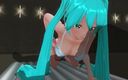 H3DC: 3D Hentai Hatsune Miku wichst deinen schwanz am pool