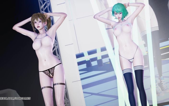 3D-Hentai Games: [MMD] Doa Tamaki Misaki hot striptease college uniform