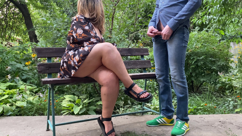 OurFetishLife: Stepmom let her stepson piss on her gorgeous legs
