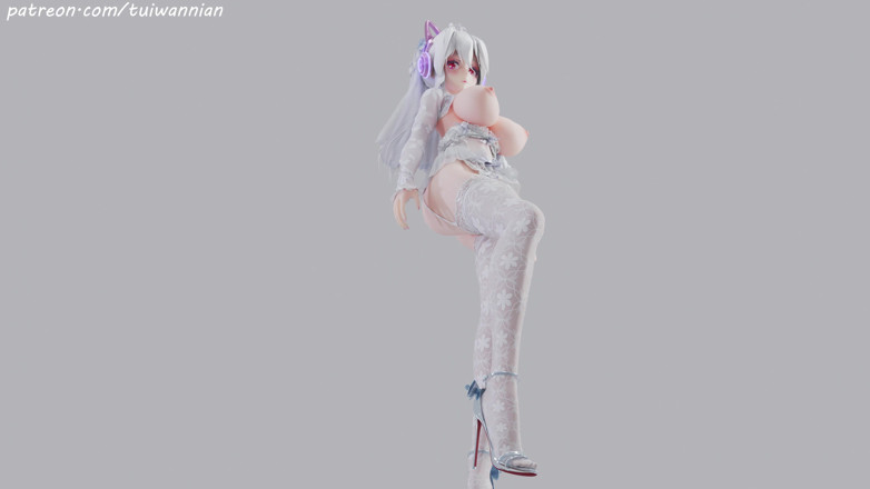 MikuMotion: [mmd] gaun pengantin sutera putih cinta pengantin T-ara yang lemah