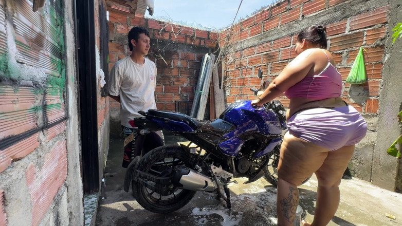 Lexly_16: My Neighbor Helps Me Wash up and Then He Fucks...