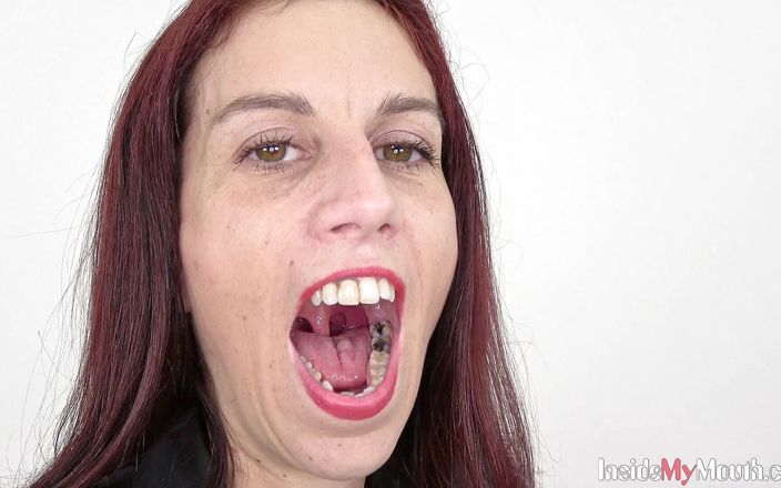 Inside My Mouth: Clip fétiche de la bouche avec Ali Bordeaux FullHD - Dans...