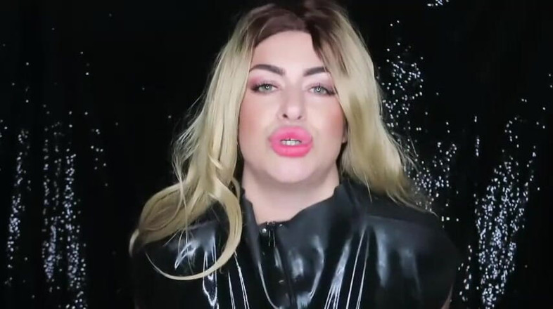 Miss Krystal Goddess: Mesmerized by HH tits in latex video
