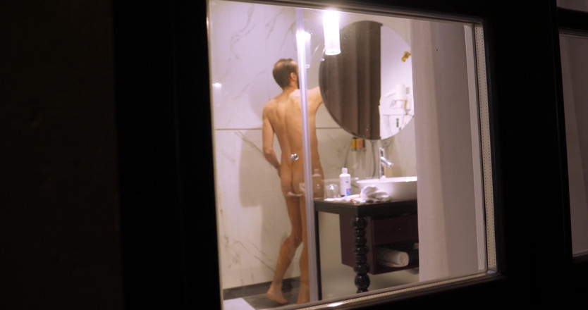 Jerking studs: A Guy in a Shower