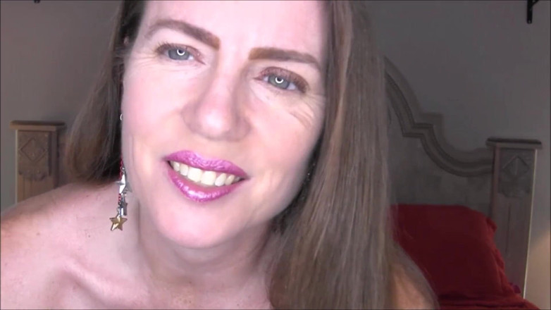 Nikki Nevada: Sexy light purple lingerie masturbation and JOI