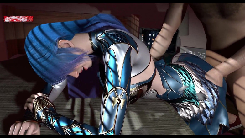 X Hentai: Dewi saraf cantik dalam bentuk tipis - hentai animasi 3d