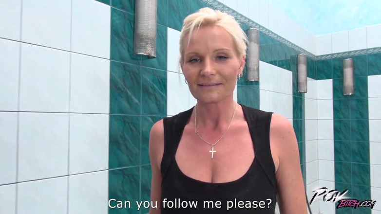 POV Bitch: Hot MILF provokes a guy with short skirt and maid...