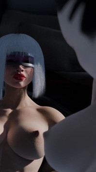 Zero-g Temptation - a Futanari Kaelen Plays with a Brunette on a Space Orbital Station
