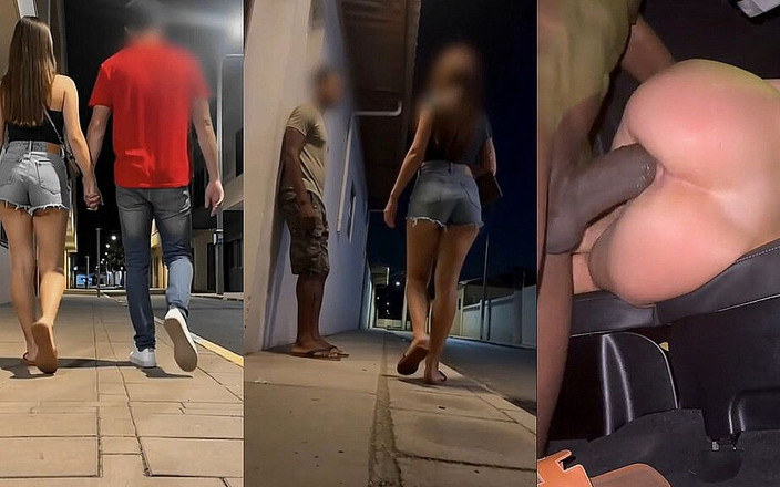 No calgirl: Suami pergi kencan awal, jadi aku pergi jalan-jalan dan ngentot...
