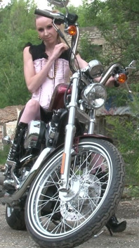 Bitch on the bike