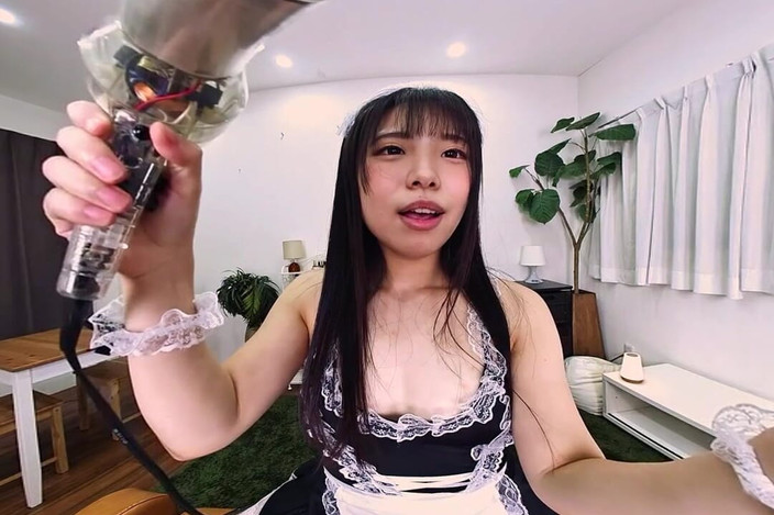 EAGLE-VR: Симпатичная милая горничная, которая скачет на нем с того момента, как он приходит домой. 2/2