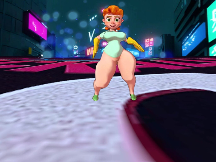 VR-Backalleytoonz: Máy bay bà già mông to lắc mông to