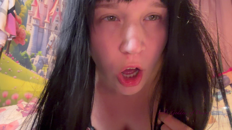 Lily, Goddess of Desire: Goth with Face Ahegao Rides Your Cock Hard