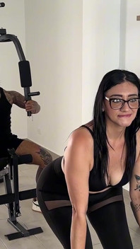 MILF Fucks a Young Man Who Is in the Gym