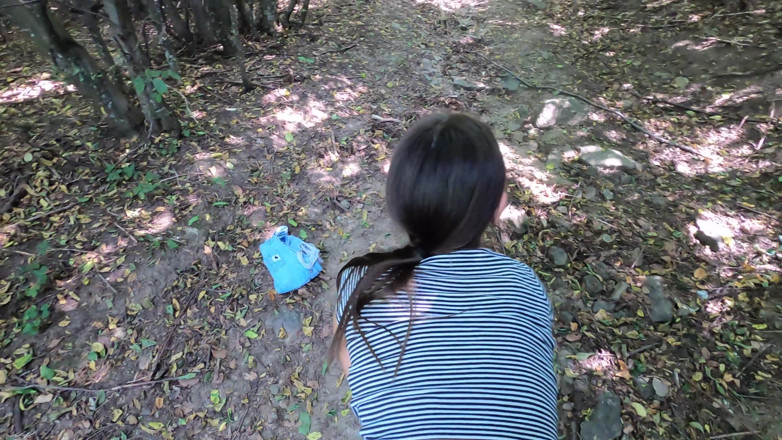 Tiny Teena: Dirty forest fuck + horny bike ride