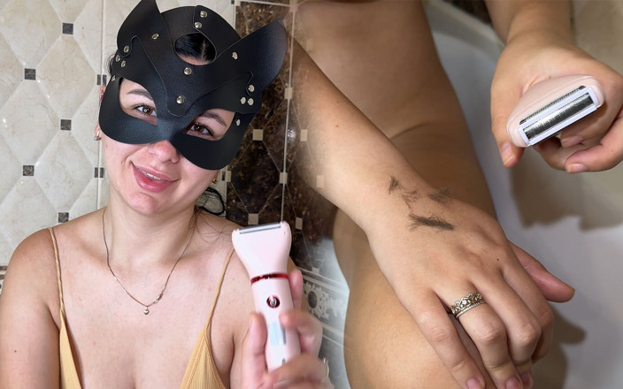 Amelia Queen: Ich rasiere meine Arme mit einem neuen Trimmer! Mein feminines...