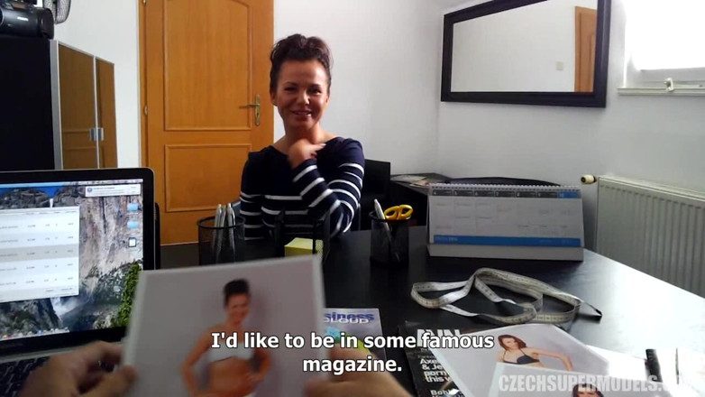 Czech Supermodels: Czech Supermodels 10: Natalie: Brunette with a Cock-worshipping Mouth