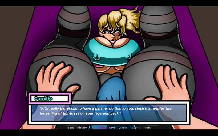 Erotic Krisso: 밀프푸르수트 체육관 금발 밀프 요가 바지에 자지 사정