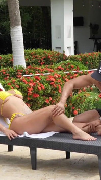 Muscular Pisinero with Huge Cock Fucks Me in the Outdoor Pool
