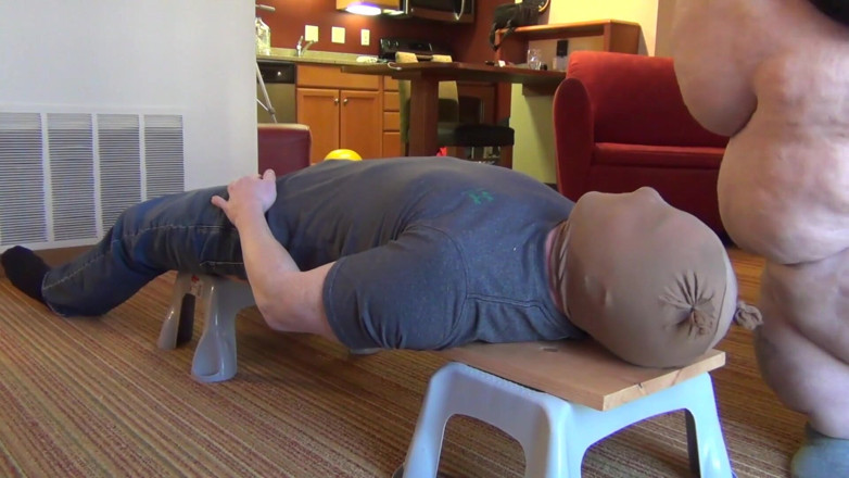 Full Weight Productions: Bobbi Jo smears Matt into the board - view 1