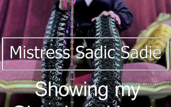 Sadic Sadie: Pvc Giaro Laced Boots