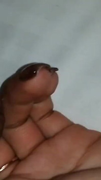 Cumming on My Stepsister's Little Hand!