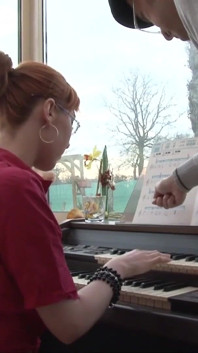 Uniformed redhead teen gets anally fucked