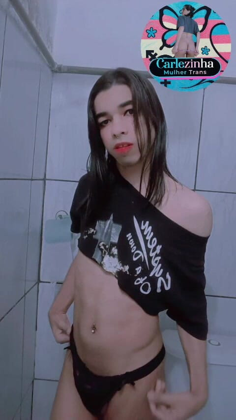 Srta. Carla: She Carlazinha Naked Female Trans Woman Carles in Her Panties