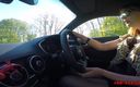 RedXXX: Big Tit Mature Red XXX Masturbates in Her Car