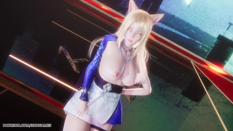 3D-Hentai Games: [mmd] kda - sana ahri ateşli striptiz league of Legends sansürsüz...