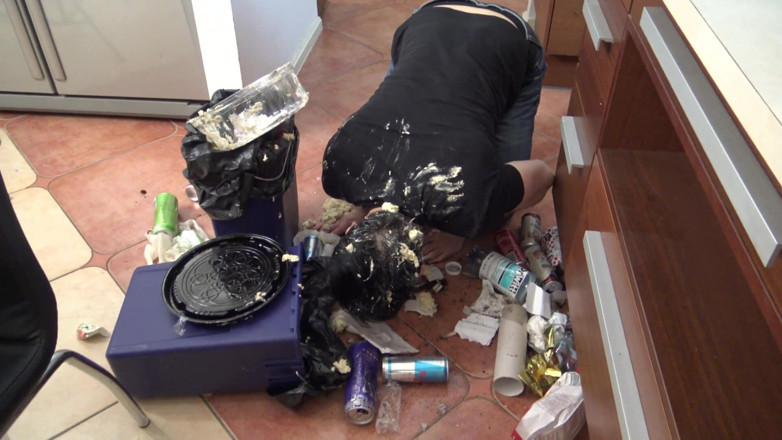 Femdom Austria: Garbage Boy Video! Slut Girls Condom and Garbage Tyranny!
