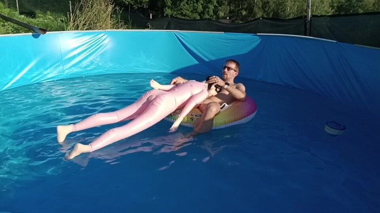 Boris Heycall Art Dolls: Wet Ride in the Pool Fucking a Doll with a...