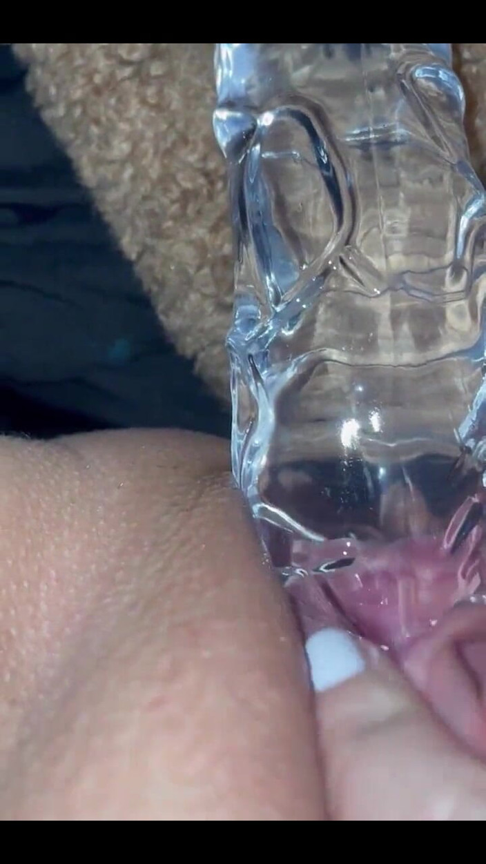 Arabian SnowWhite: Arabian Snowwhite Fucking Herself by Glass Dildo-best Saudi Teen Amateur-in...