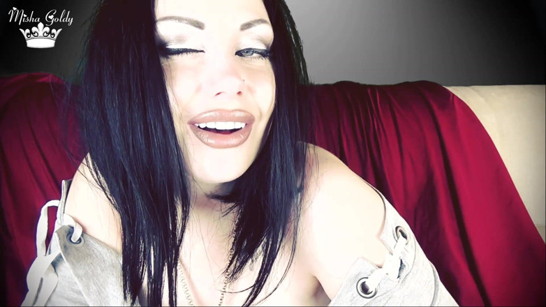 Goddess Misha Goldy: Me and your wife leaving your tiny cock
