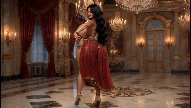 Stories&Anime: Sophia, femme mature sensuelle, danse du ventre - hanches et courbes énormes...