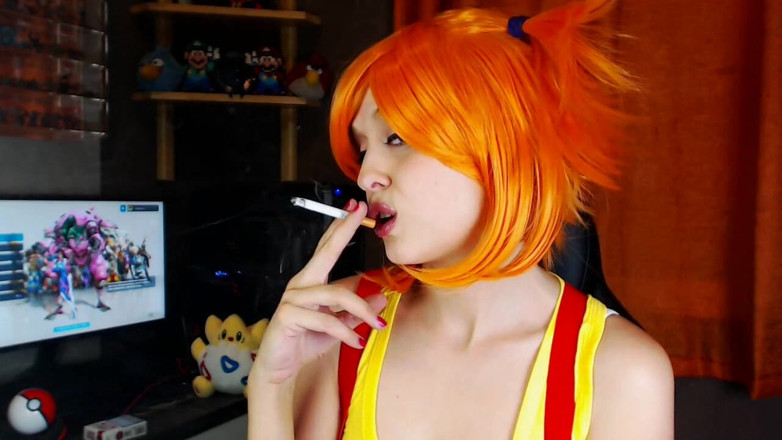 Candystart Videos: Misty Pokemon Seksowne palenie