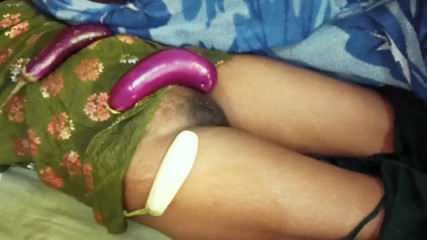 DesiBurChudai: Brother-in-law Fucked Sister-in-law's Pussy by Putting Thick Brinjal