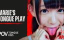 Japan Fetish Fusion: Beijos na língua molhada com Marie Konishi