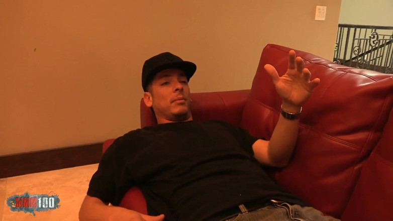 MMM100: Hot date on leather sofa for Pressley Carter