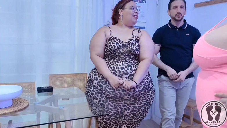 All You Can Fetish: Promo-flirting, zwei BBW-damen beenden am glückstag