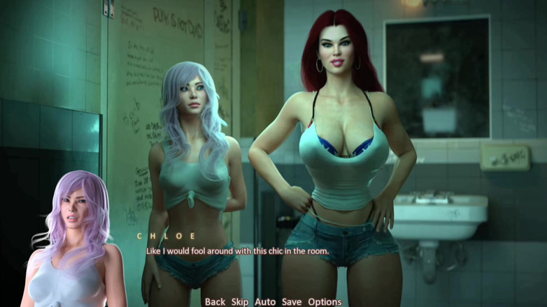 Sex anime taboo: Seks w trójkącie w łazience